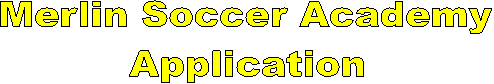 Merlin Soccer Academy
Application
